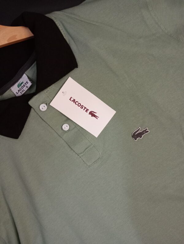 Lacoste Verde de cuello Negro - Image 4