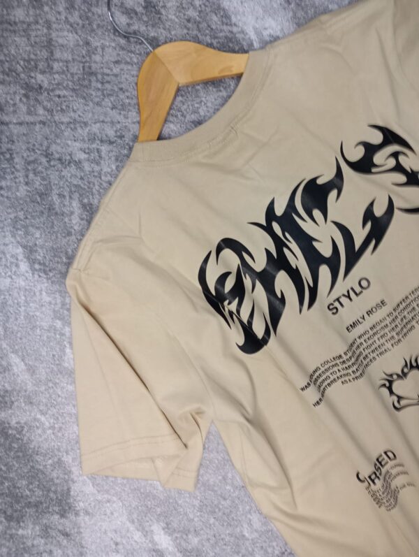 Remera Oversize Beige - Image 4