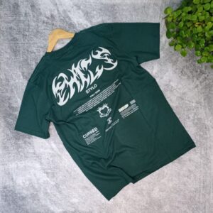 Remera Oversize Verde Oscuro