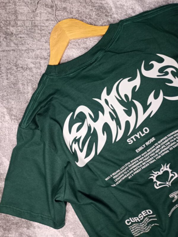 Remera Oversize Verde Oscuro - Image 4