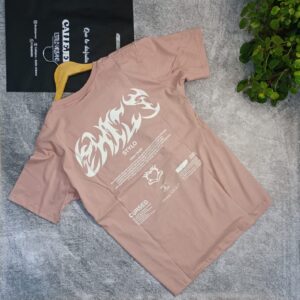 Remera Oversize Rosa (Estampa blanca)